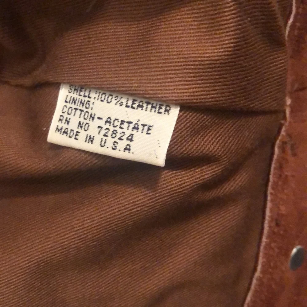 Vintage GAP Kids l Brown Button Front Suede Jacket Heavy Sz XXS